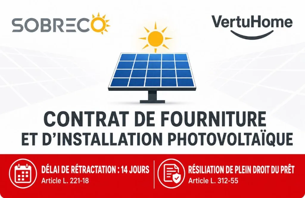 Exemple de bon de commande et bordereau de rétractation photovoltaïque